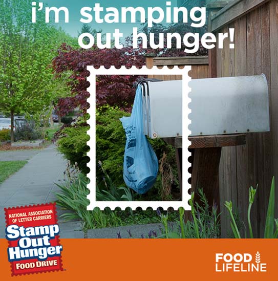 Stamp Out Hunger, held in May each year through teh postal delivery service.